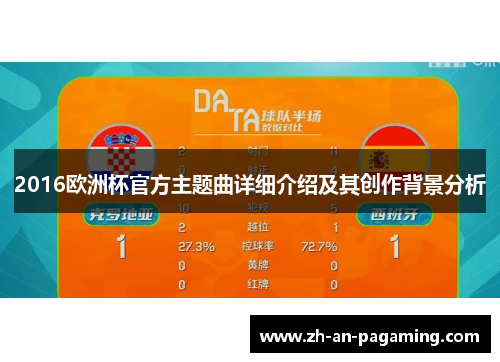 2016欧洲杯官方主题曲详细介绍及其创作背景分析