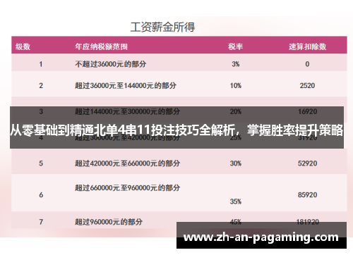 从零基础到精通北单4串11投注技巧全解析，掌握胜率提升策略